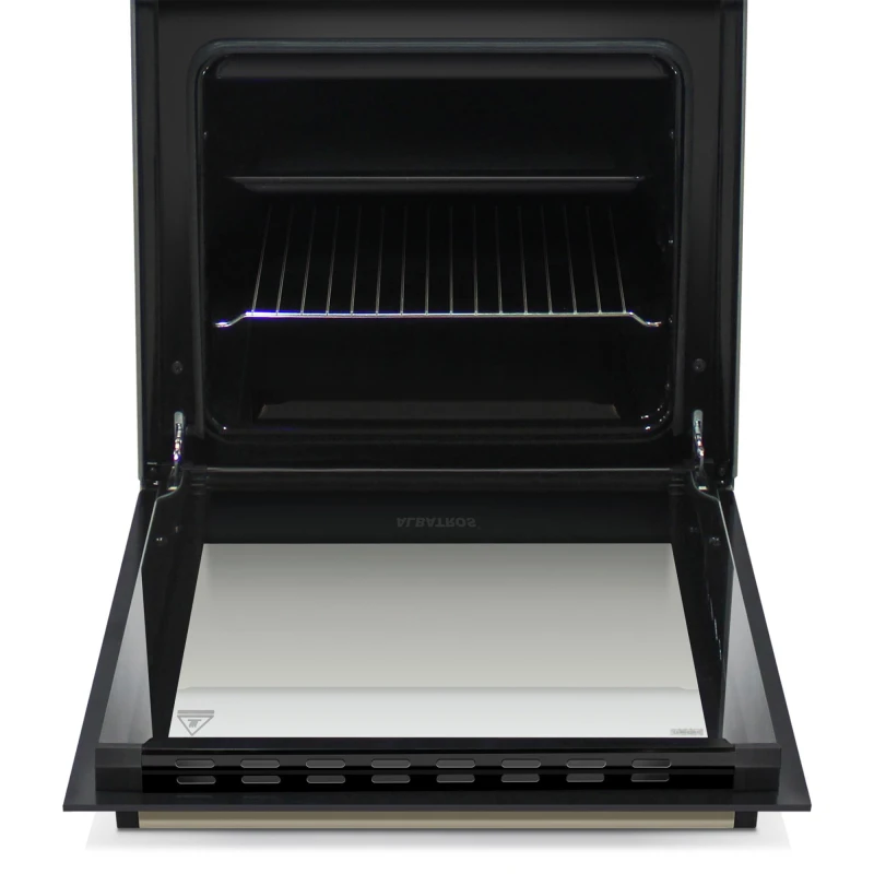 Aragaz Albatros AL452BCS, 4 Arzatoare gaz, Cuptor gaz, Siguranta plita si cuptor, Geam dublu la cuptor, Bej