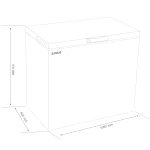 Lada Frigorifica Samus LS316E, 287 L, Clasa energetica E, Fast Freeze, Termostat reglabil (Alb)