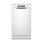 Masina de spalat vase Samus SDW46.6, 9 seturi, clasa E, 6 programe, latime 44.8 cm, optiune incarcare pe jumatate, control electronic cu leduri, pornire intarziata, blocare acces copii, alb