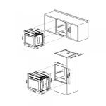 Cuptor incorporabil Samus SC627GDX10 , 75 l, 2000W, Negru