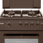 Samus Aragaz SM 450 MBS, 4 arzatoare + cuptor pe gaz, siguranta plita + cuptor, maro