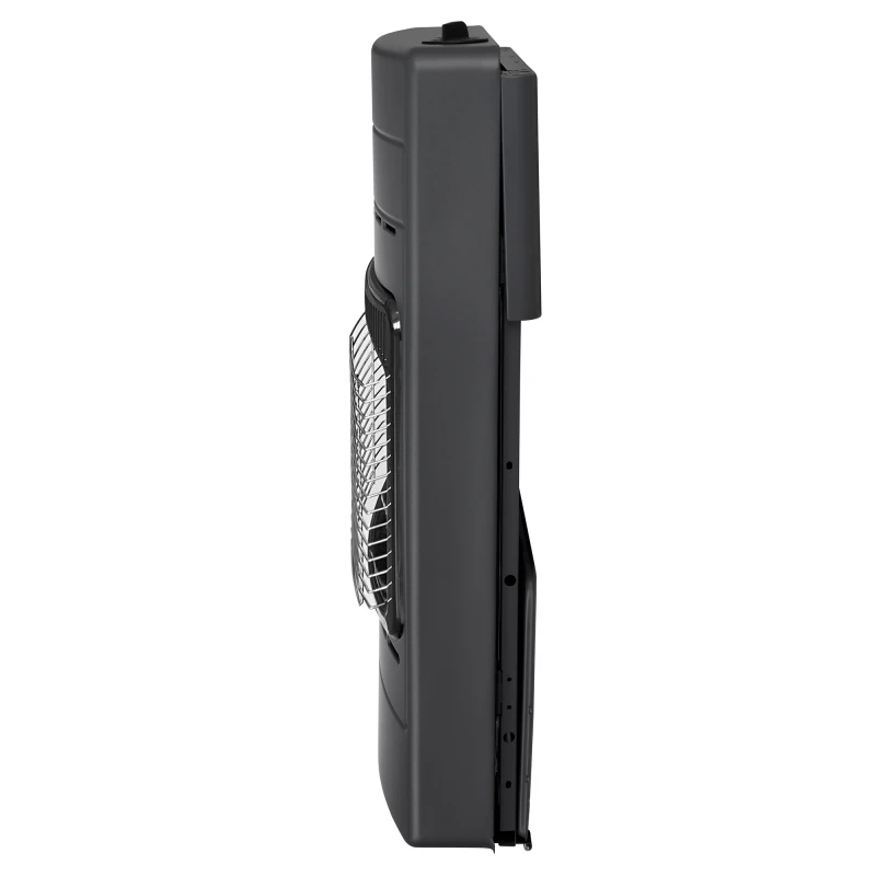 Soba Samus RS424P, Trei trepte de putere: 1.5 / 2.8 / 4.2 kW, Aprindere piezoelectrica, Pliabila, Se utilizeaza cu GPL / Butan / Propan, Butelie de pana la 15 kg, Include comutator anti-rasturnare, Negru