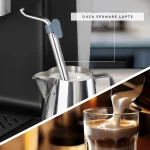 Espressor manual Samus Espressia 20, 1150 W, Ecran IMD integrat, 20 bari, 3 optiuni, Rezervor apa 1.8 l, Spumare cu abur (Negru/Inox)