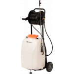 Pompa de stropit Evotools, cu acumulator si roti de transport – 40L, 6 Bar, 12V