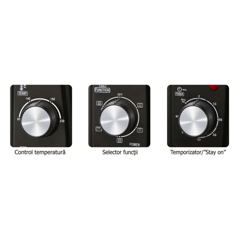 Albatros Cuptor electric A63BRC2, 63 litri, negru, rotisor, convectie