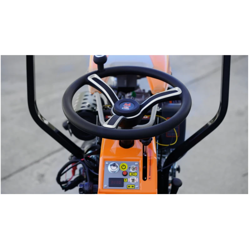 Motocultor Ride-On 4x4 R1200 Evotools PLUS, motor diesel 12CP Koop, cutie 3+1 viteze, far LED si sistem de franare hidraulic