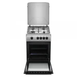 Aragaz Samus SM561BXS, 4 Arzatoare gaz, Cuptor gaz, Siguranta plita si cuptor, Geam dublu la cuptor, Inox/Argintiu