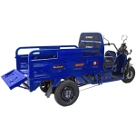 Tricicleta electrica Rotakt Guliver, fara permis, COC inclus, viteza 25 km/h, autonomie 68 km, 2000W, acumulatori 72V/58Ah, greutate admisa 617 kg, culoare albastru