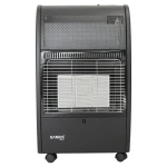 Soba pe gaz Samus RS421, GPL, 3 trepte de putere 1.55/2.9/4.2 kW, Senzor de prezenta a flacarii, Tip aprindere: piezo-electrica, Negru