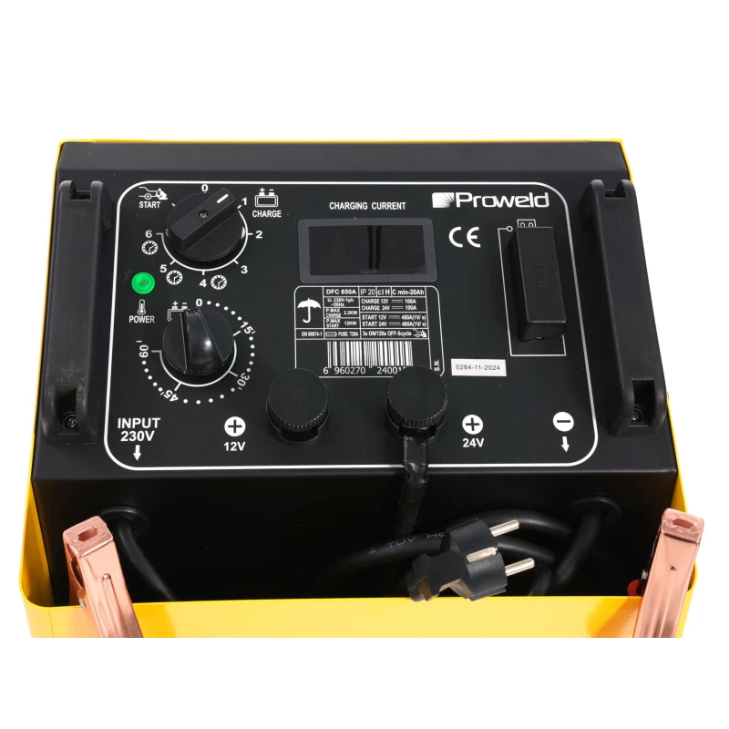 ProWELD DFC-650A redresor acumulatori 12V/24V, functie Timer, Start