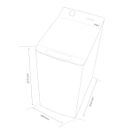 Masina de spalat rufe cu incarcare verticala Samus WTSI-80132, 8 kg, Motor Inverter, 15 programe, 1300 Rotatii, Clasa energetica A, Programe speciala Hygiene, Blugi, Blocare acces copii, Alb
