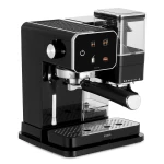 Espressor manual Samus Flavour 20, 1350 W, 20 bari, Rasnita integrata 115g, Rezervor 0.9 l, Spumare de inalta presiune (Negru/Inox)