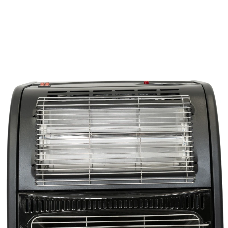 Soba pe gaz Samus RS422Q, alimentare la butelie, aprindere piezoelectrica, 3 trepte de putere, senzor lipsa oxigen, senzor prezenta flacara, culoare negru