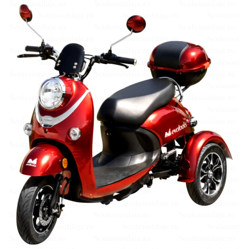 Triciclu Electric TRP800 EvoTools – 800W, Viteza 25 km/h, Autonomie 50 km, Baterie 60V/20Ah, Fara Permis