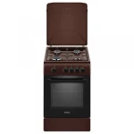 Aragaz Samus SM561MBS, 4 Arzatoare gaz, Cuptor gaz, Siguranta plita si cuptor, Geam dublu la cuptor, Maro