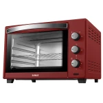 Cuptor electric Samus CS-45RED, 2000 W, 45 L, Control mecanic, Selector programe, Semnal sonor, Rosu