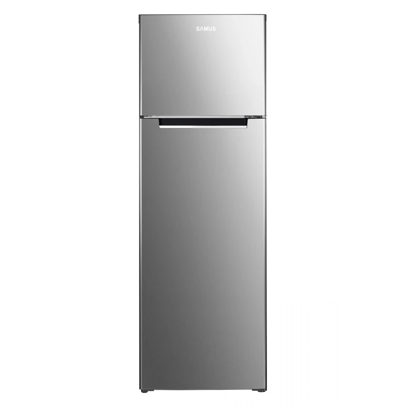 Frigider Samus SX346E, 248 l, Dezghetare automata la frigider, Clasa energetica E, Termostat reglabil, H 165 cm, Inox/laterale argintii