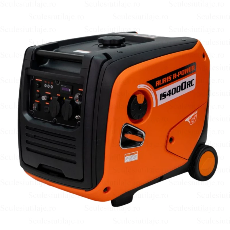 Generator Invertor RURIS R-Power IS4000RC, 4000W, 5.5 CP, 2 x 230V, Pornire Electrica + Telecomanda, Rezervor 12L, Silentios