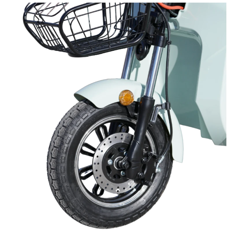 Triciclu Electric Persoane Scorilo TRP1200 Verde cu Bancheta Dubla 1200 W Autonomie 28 km, viteza maxima de 25 km/h, conform reglementarilor UE, fara permis