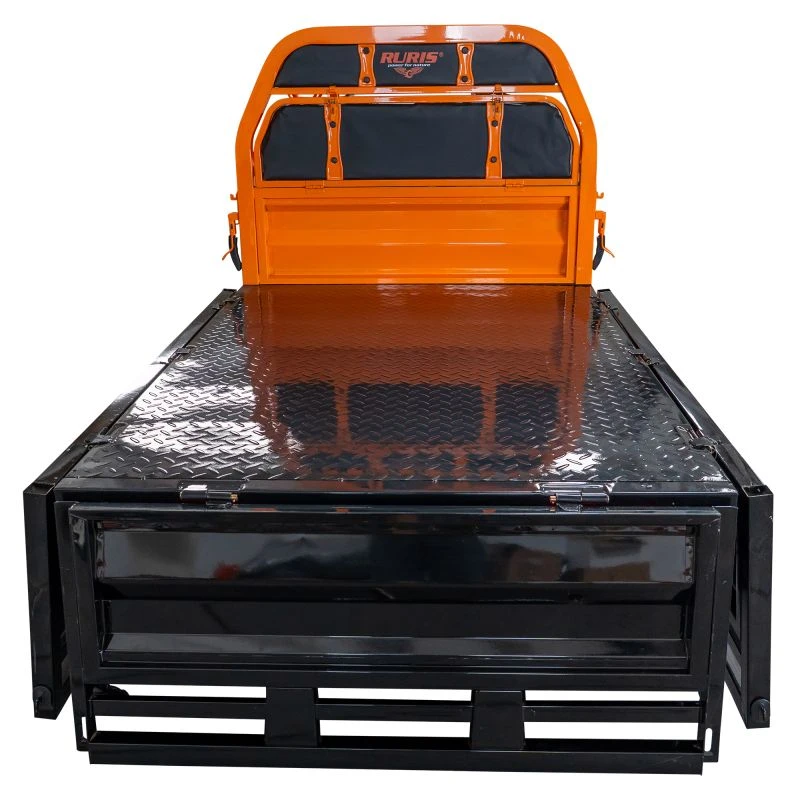 RURIS Pilot 3130N – Triciclu Electric Cargo cu Motor 3600W, Baterie 72V 58Ah, Autonomie 80 km, Capacitate 603 kg, Frana Fata Disc / Spate Tambur, viteza maxima de 25 km/h, conform reglementarilor UE, fara permis, negru