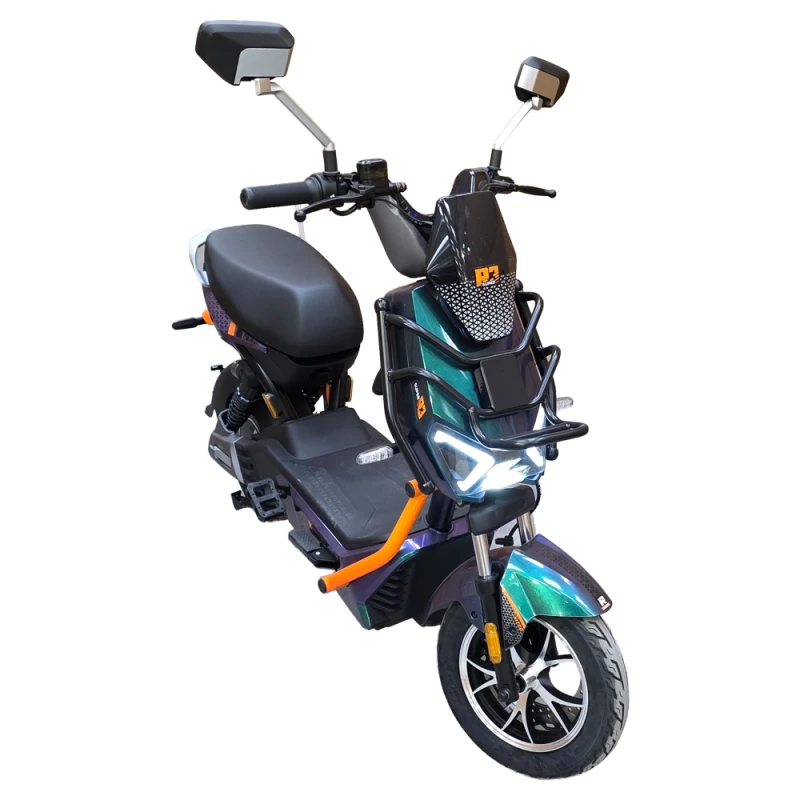 Scuter Electric Rotakt Nitro Verde, 800W, Autonomie pana la 70 km, Baterie plumb-acid 60V, viteza maxima de 25 km/h, conform reglementarilor UE, fara permis