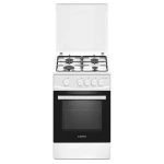 Aragaz Albatros AL452ABS, 4 Arzatoare gaz, 50cm, Cuptor gaz, Siguranta plita si cuptor, Geam dublu la cuptor, Alb