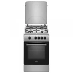 Aragaz Samus SM561BXS, 4 Arzatoare gaz, Cuptor gaz, Siguranta plita si cuptor, Geam dublu la cuptor, Inox/Argintiu