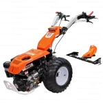 Motocultivator RURIS 1077, Motor Loncin 420cc, 16 CP, 4 timpi, Transmisie pinioane conice, 3 viteze înainte + 3 înapoi, Diferential, Frana hidraulica, Pornire la cheie, Iluminare LED, Roti 20x10-10, lama de cosit CX77