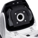 Aspirator cu sac Albatros Zenit 90 Eco, 900 W, Sac textil 2 L, 30.7kWh/an, Eco-type, Perie pentru covoare şi podele, Accesoriu locuri înguste (2 în 1), Alb/negru