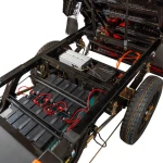 Triciclu Electric Cargo RURIS Pilot 3120N, 2000W, 72V 45Ah, Autonomie 70 km, Gri – Utilitar, Sarcina 542 kg, viteza maxima de 25 km/h, conform reglementarilor UE, fara permis, negru