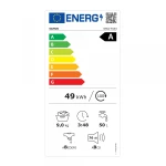 Masina de spalat rufe Samus WSLI-9144, 9 kg, Slim, Motor inverter, 1400 rotatii, 15 programe, Clasa energetica A, Termostat reglabil, Curatare tambur, Blocare acces copii (Alb)