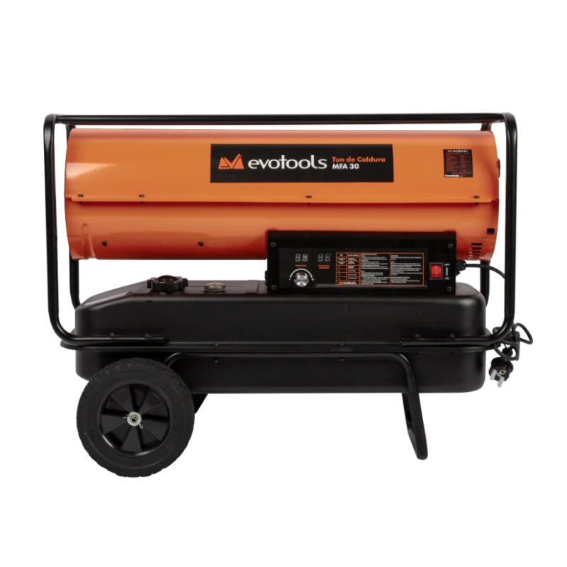 Tun de Caldura pe Motorina MFA EvoTools, 30 kW, termostat ajustabil, display temperatura, debit aer pana la 710 mc pe ora