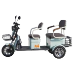 Triciclu Electric Persoane Scorilo TRP1200 Verde cu Bancheta Dubla 1200 W Autonomie 28 km, viteza maxima de 25 km/h, conform reglementarilor UE, fara permis