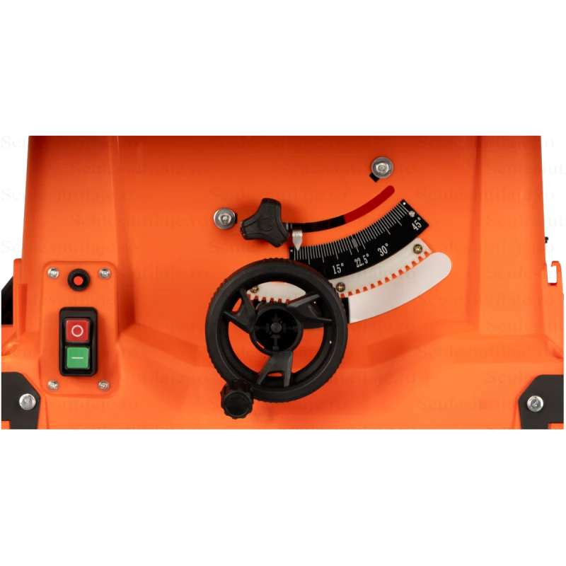 Fierastrau Circular de Masa Evotools TS 1800, 1800W, Disc 250mm, Taiere 85mm la 90°, Turatie 4500rpm, Masa 645x1002mm, 230V