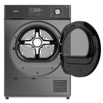 Uscator de rufe Samus SWDP-817DS, Pompa de caldura, 8 kg, 16 programe, Clasa E (Gri inchis)