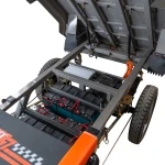 RURIS Pilot 3130G – Triciclu Electric Cargo cu Motor 3600W, Baterie 72V 58Ah, Autonomie 80 km, Capacitate 603 kg, Frana Fata Disc / Spate Tambur, viteza maxima de 25 km/h, conform reglementarilor UE, fara permis, gri