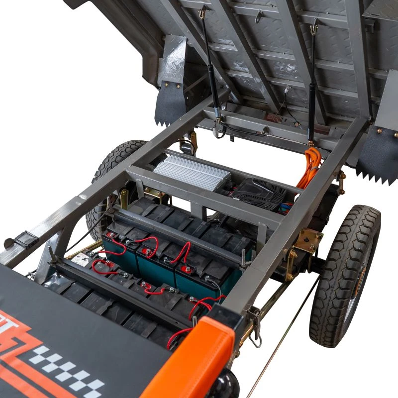 RURIS Pilot 3130G – Triciclu Electric Cargo cu Motor 3600W, Baterie 72V 58Ah, Autonomie 80 km, Capacitate 603 kg, Frana Fata Disc / Spate Tambur, viteza maxima de 25 km/h, conform reglementarilor UE, fara permis, gri