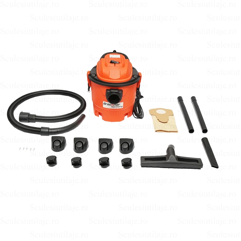 Aspirator profesional industrial volum 15L 220V 1000W corp din plastic PP Breckner Germany