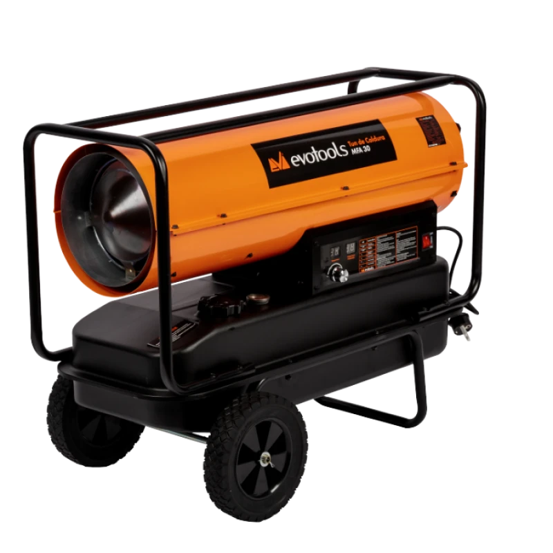 Tun de Caldura pe Motorina MFA EvoTools, 30 kW, termostat ajustabil, display temperatura, debit aer pana la 710 mc pe ora