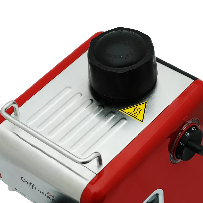 Espressor Samus Caffeccino, 3.5 bar, 800 W, Rosu / Inox