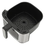 Friteuza cu aer cald Samus AF5-S1400DW, 5 l, 1400 W, Display LED, 7 programe, Temperatura 80-200 C, Tehnologie Fry Force 360° (Negru/Argintiu)