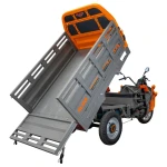 RURIS Pilot 3130G – Triciclu Electric Cargo cu Motor 3600W, Baterie 72V 58Ah, Autonomie 80 km, Capacitate 603 kg, Frana Fata Disc / Spate Tambur, viteza maxima de 25 km/h, conform reglementarilor UE, fara permis, gri