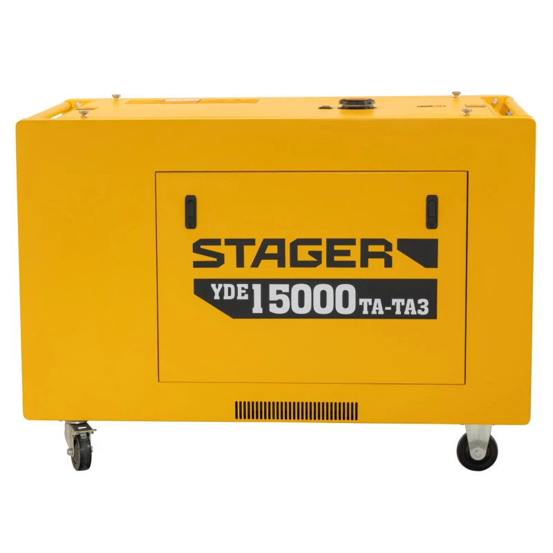 Generator diesel profesional Stager YDE15000TA-TA3, 11.5 kW, 230V/400V, insonorizat, pornire electrica, panou digital SmartGen, conexiune ATS