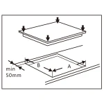 Plita incorporabila Samus PSVE-64BG3, Vitroceramica, 4 arzatoare, 60 cm, Touch Control, Timer, Negru