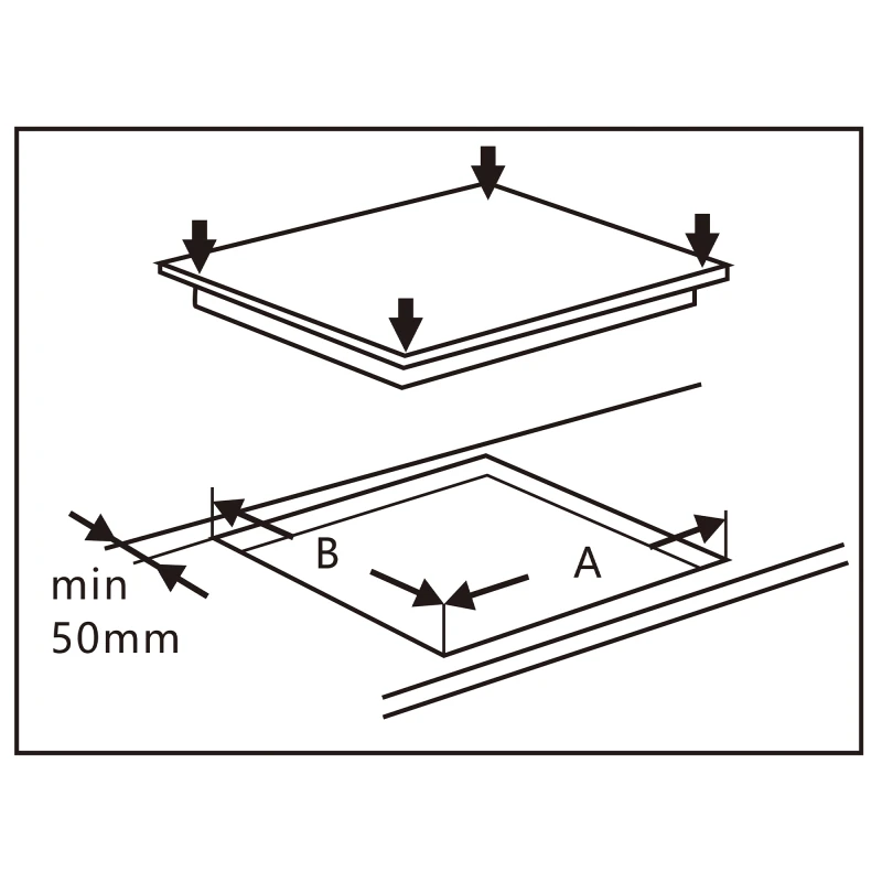 Plita incorporabila Samus PSVE-64BG3, Vitroceramica, 4 arzatoare, 60 cm, Touch Control, Timer, Negru