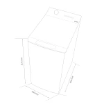 Masina de spalat rufe cu incarcare verticala Samus WTSGDI-80133, 8 kg, Motor Inverter, 15 Programe, 1300 rotatii, Clasa energetica A, Afisaj electronic, Blocare acces copii, Alb