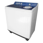 Masina de spalat rufe semiautomata cu storcator Albatros WMS 12.3, Cantitate rufe uscate 12 Kg, Cantitate rufe stoarcere 7 Kg (Alb/Albastru)