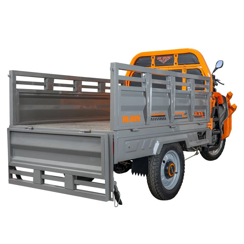 RURIS Pilot 3130G – Triciclu Electric Cargo cu Motor 3600W, Baterie 72V 58Ah, Autonomie 80 km, Capacitate 603 kg, Frana Fata Disc / Spate Tambur, viteza maxima de 25 km/h, conform reglementarilor UE, fara permis, gri