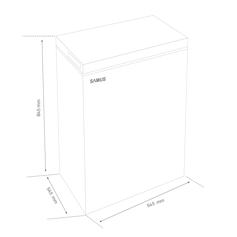 Lada Frigorifica Samus LS116E, 98 L, Clasa energetica E, Termostat reglabil, Panou de control (Alb)