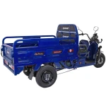 Tricicleta electrica Rotakt Guliver, fara permis, COC inclus, viteza 25 km/h, autonomie 68 km, 2000W, acumulatori 72V/58Ah, greutate admisa 617 kg, culoare albastru